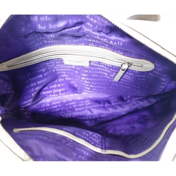 Vintage kate spade pebble khaki leather shoulder bag - Picture 9 of 10